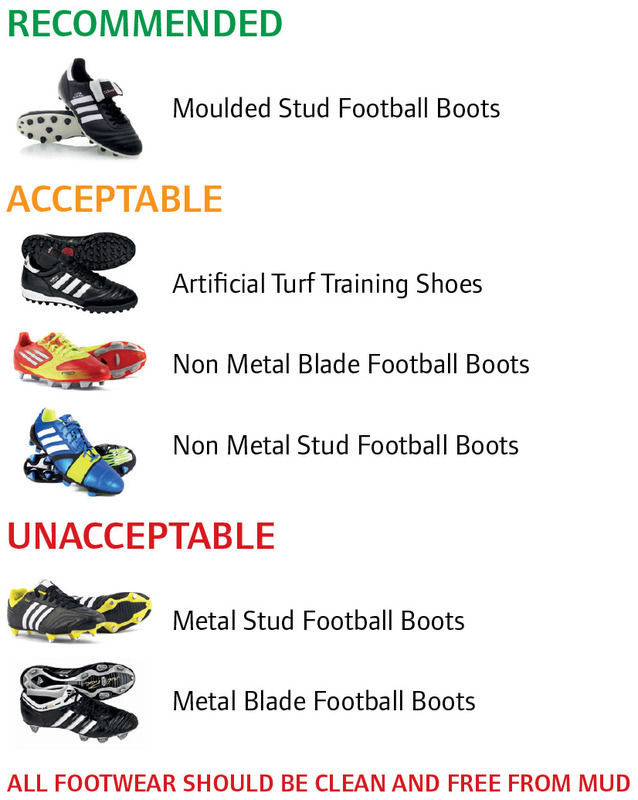 Crofton Saints Football Club - 3G Footwear Guidelines