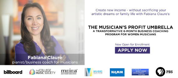 Announcing The Musician’s Profit Umbrella Group Coaching Program for Women Musicians