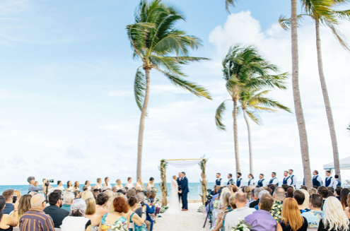 beach ceremony set up at southernmost beach resort