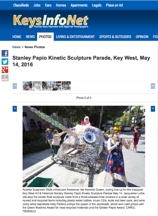 Keynoter Web Article Stanley Papio Kinetic Sculpture Parade